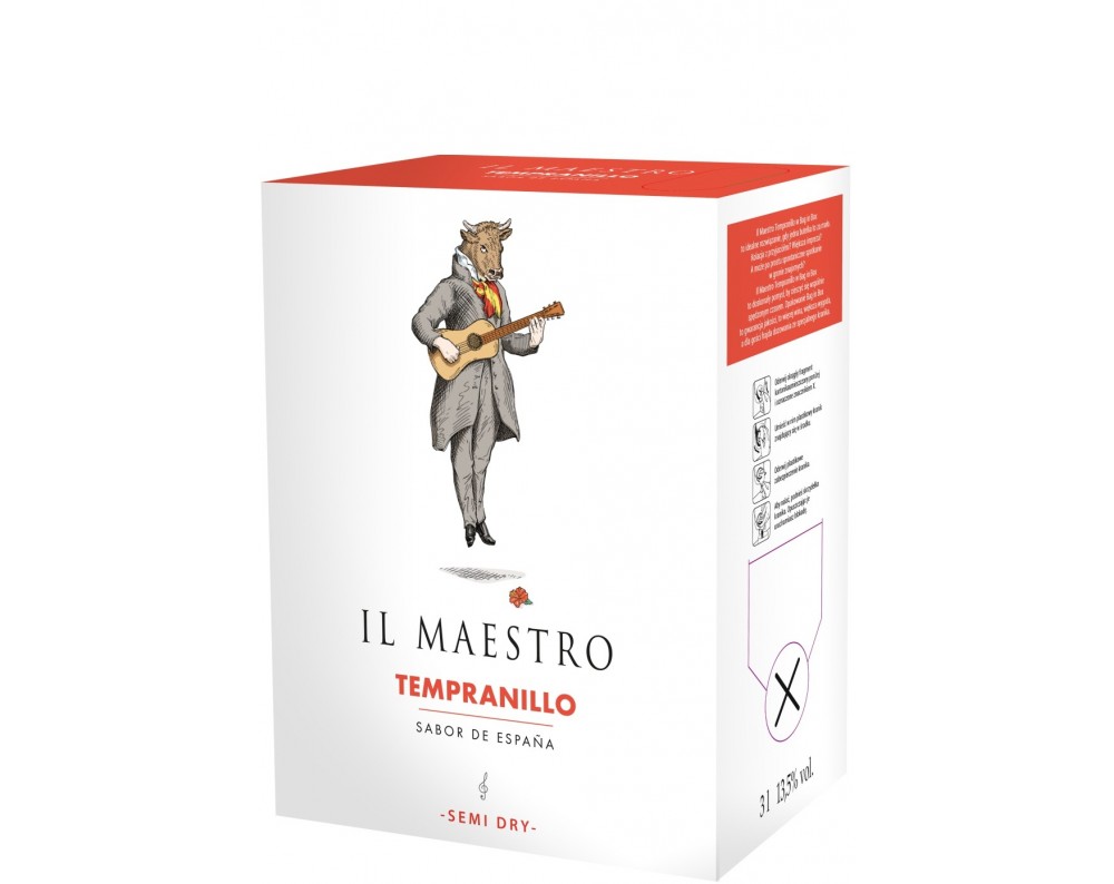 IL MAESTRO Tempranillo semi dry 3L