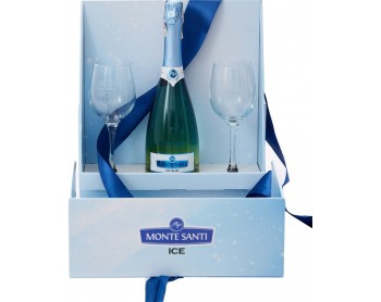 MONTE SANTI Ice Blue + Kieliszki 2