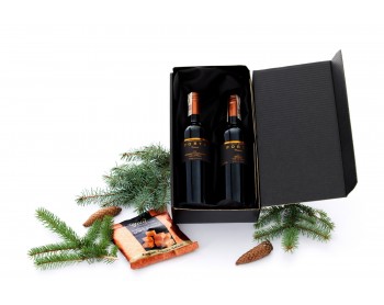 PORTA RESERVA Merlot & Carmenere & karton ozdobny ze wstążką
