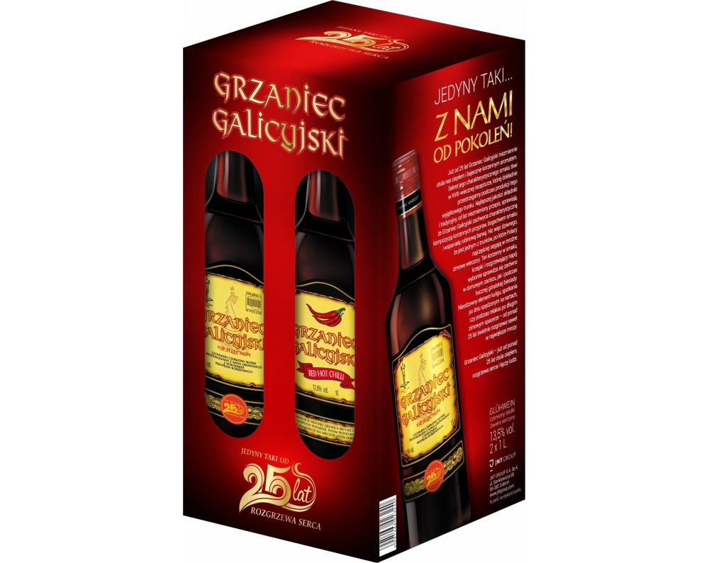 GRZANIEC GALICYJSKI Korzenny & Red Hot Chilli + kubki kamionkowe