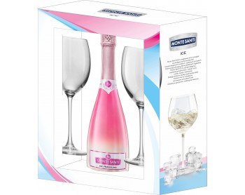 MONTE SANTI Ice Fragolino & kieliszki