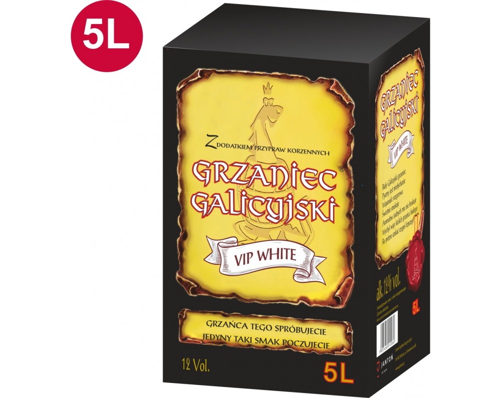 GRZANIEC GALICYJSKI Biały BIB 5L GRZANIEC GALICYJSKI Biały BIB 5L