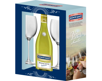 MONTE SANTI Italiano Bianco & kieliszki