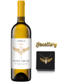 JEWELLERY & ANGELO: Pinot Grigio+ naszyjnik pozłacany