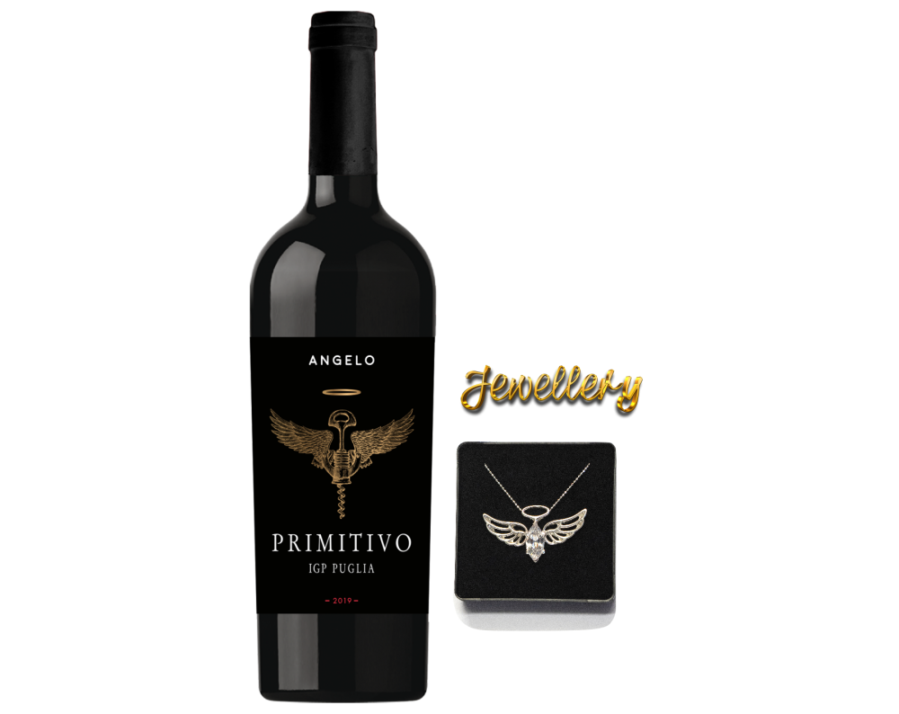 JEWELLERY & ANGELO: Primitivo + naszyjnik srebrny
