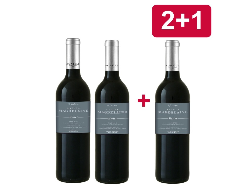 2+1 SAINTE MAGDELAINE Merlot IGP