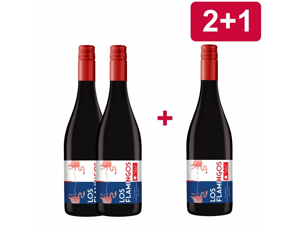 2+1 LOS FLAMINGOS Carmenere Cabernet Sauvignon 2+1 LOS FLAMINGOS Carmenere Cabernet Sauvignon