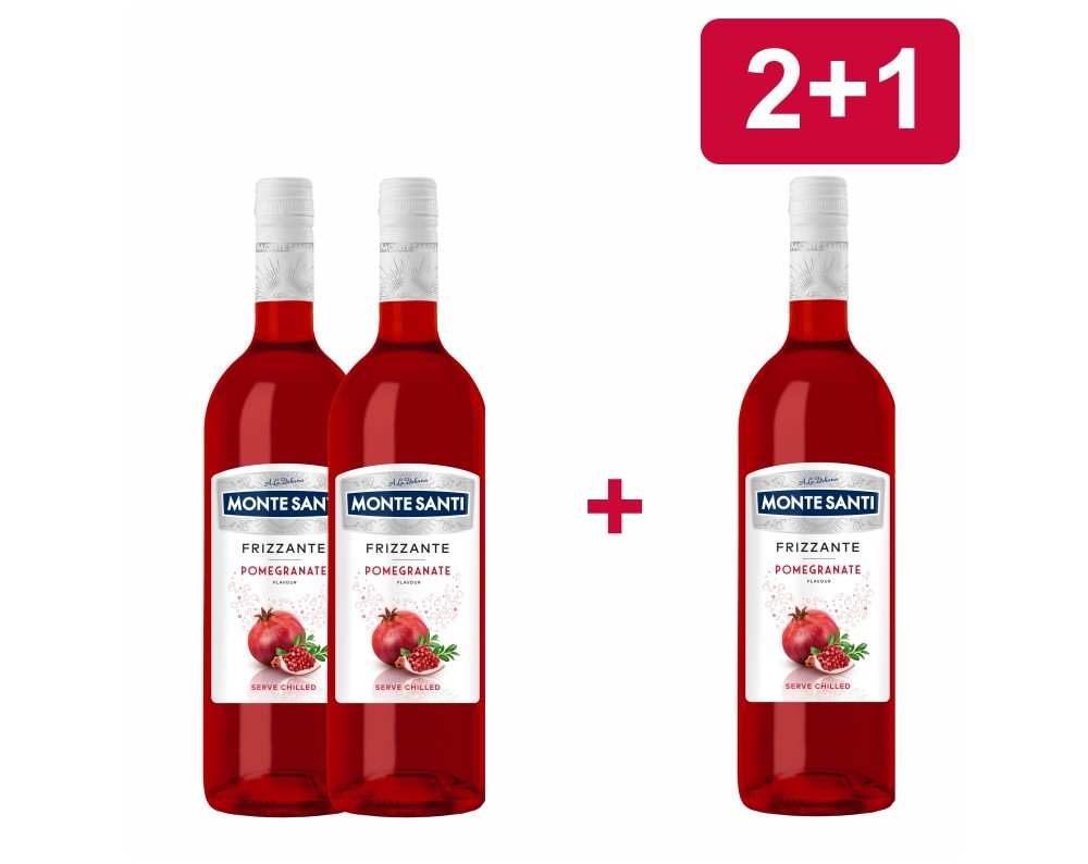2+1 MONTE SANTI FRIZZANTE POMEGRANATE 2+1 MONTE SANTI FRIZZANTE POMEGRANATE