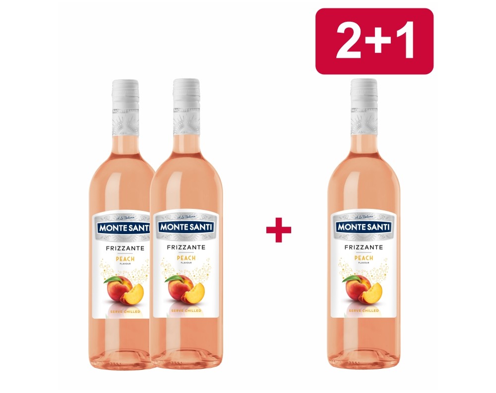 2+1 MONTE SANTI FRIZZANTE PEACH 2+1 MONTE SANTI FRIZZANTE PEACH