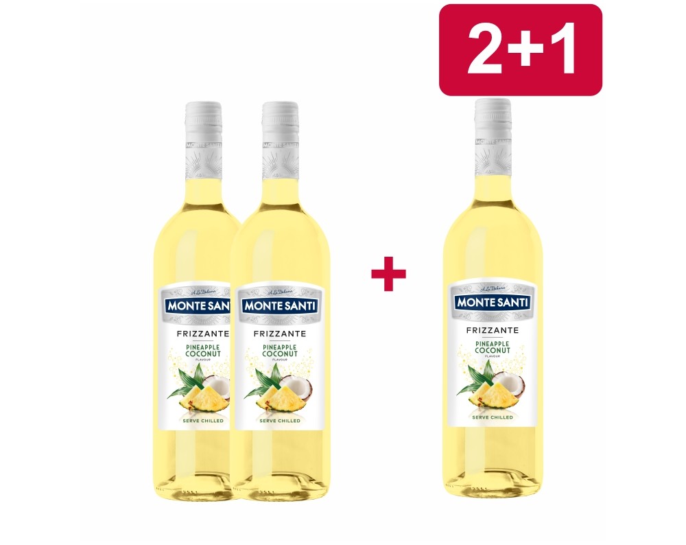 2+1 MONTE SANTI FRIZZANTE PINEAPPLE COCONUT 2+1 MONTE SANTI FRIZZANTE PINEAPPLE COCONUT