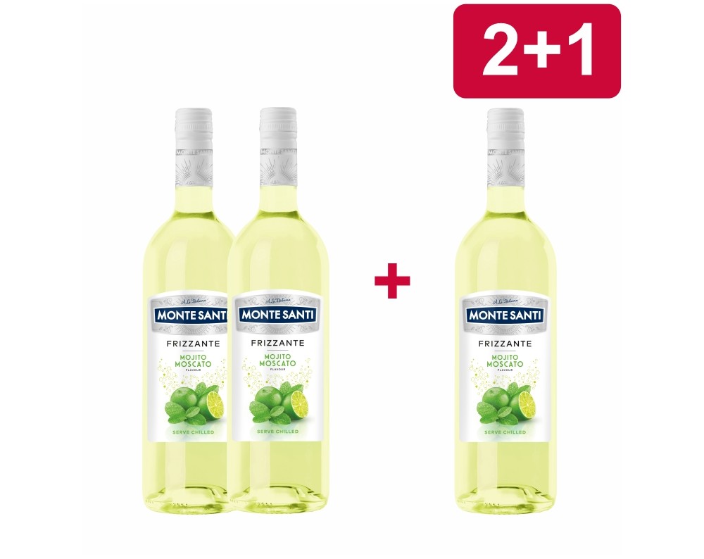 2+1 MONTE SANTI FRIZZANTE MOJITO MOSCATO 2+1 MONTE SANTI FRIZZANTE MOJITO MOSCATO