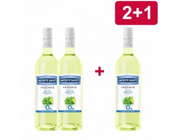 2+1 MONTE SANTI Frizzante Mojito Moscato 0% (bezalkoholowe)