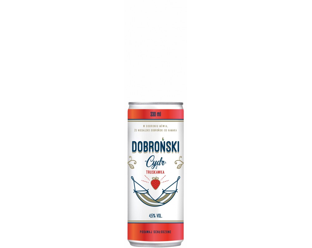 DOBROŃSKI CYDR Truskawka 330ml DOBROŃSKI CYDR Truskawka 330ml