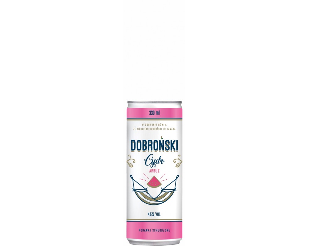 DOBROŃSKI CYDR Arbuz 330ml DOBROŃSKI CYDR Arbuz 330ml