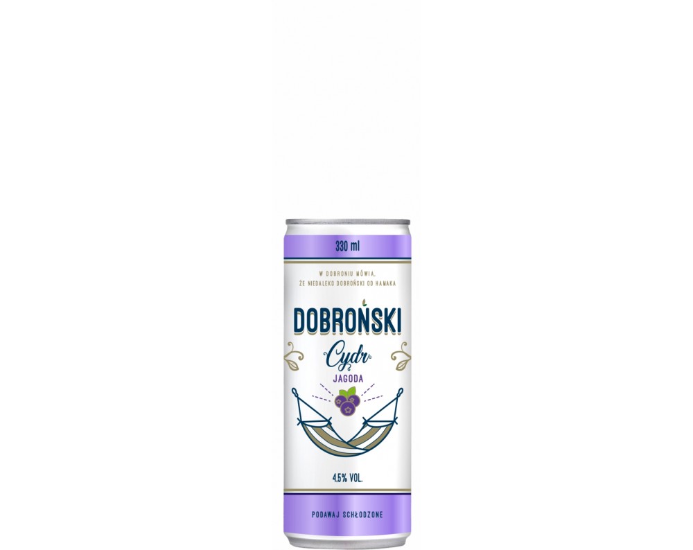 DOBROŃSKI CYDR Jagoda 330ml DOBROŃSKI CYDR Jagoda 330ml