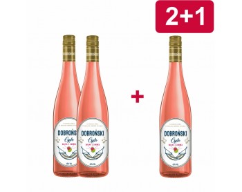 2+1 DOBROŃSKI CYDR MALINA Z LIMONKĄ