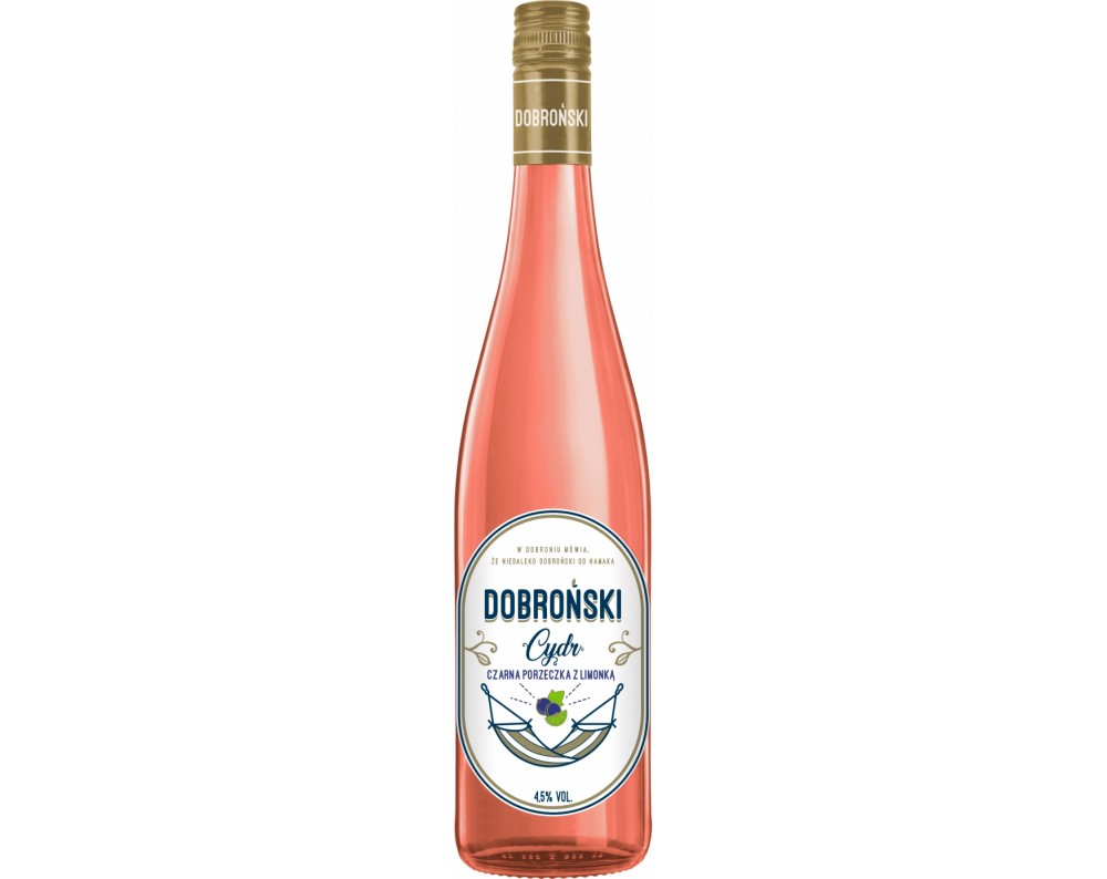DOBROŃSKI CYDR Czarna Porzeczka z Limonką DOBROŃSKI CYDR Czarna Porzeczka z Limonką