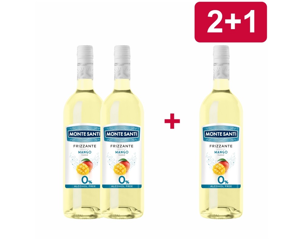 2+1 MONTE SANTI FRIZZANTE MANGO 0% 2+1 MONTE SANTI FRIZZANTE MANGO 0%