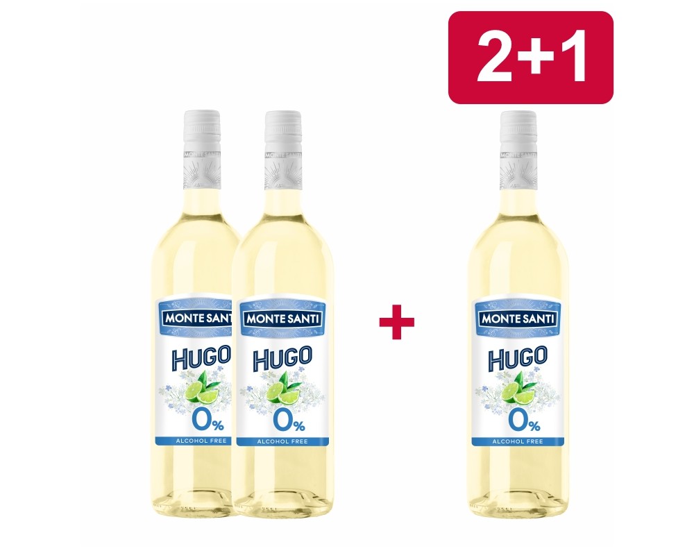 2+1 MONTE SANTI FRIZZANTE HUGO 0% (bezalkoholowe) 2+1 MONTE SANTI FRIZZANTE HUGO 0% (bezalkoholowe)