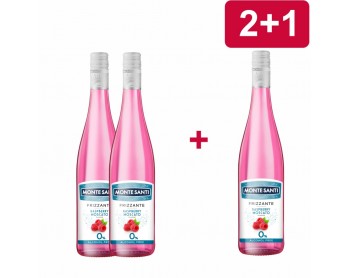 2+1 MONTE SANTI FRIZZANTE RASPBERRY MOSCATO 0% (bezalkoholowe)