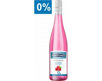 MONTE SANTI Frizzante Raspberry Moscato 0% (bezalkoholowe)