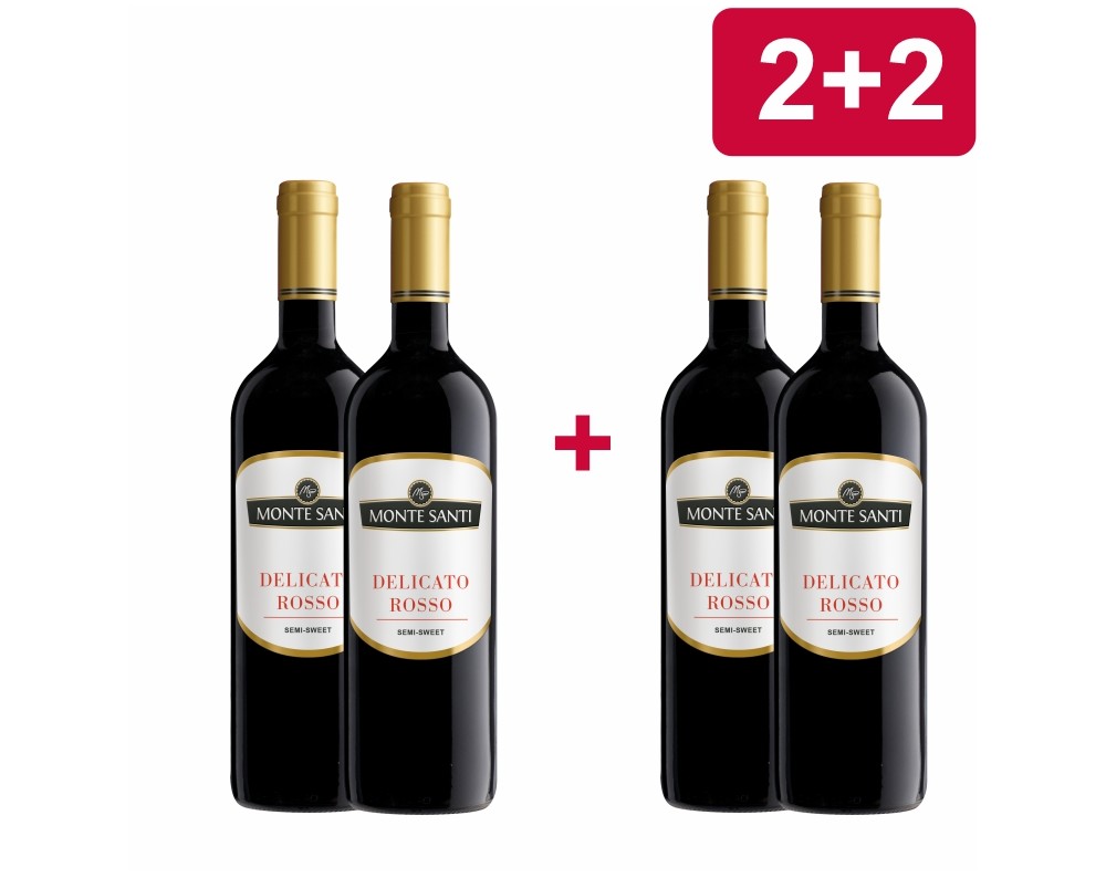 2+2 MONTE SANTI DELICATO ROSSO PÓLSŁODKIE 2+2 MONTE SANTI DELICATO ROSSO PÓLSŁODKIE