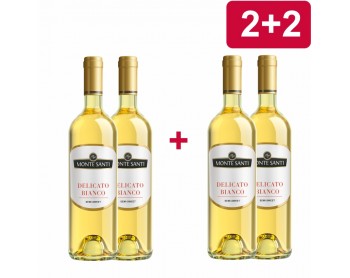 2+2 MONTE SANTI DELICATO BIANCO PÓŁSŁODKIE