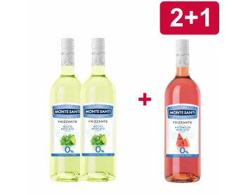 2+1 MONTE SANTI FRIZZANTE 0% MIX (bezalkoholowe)