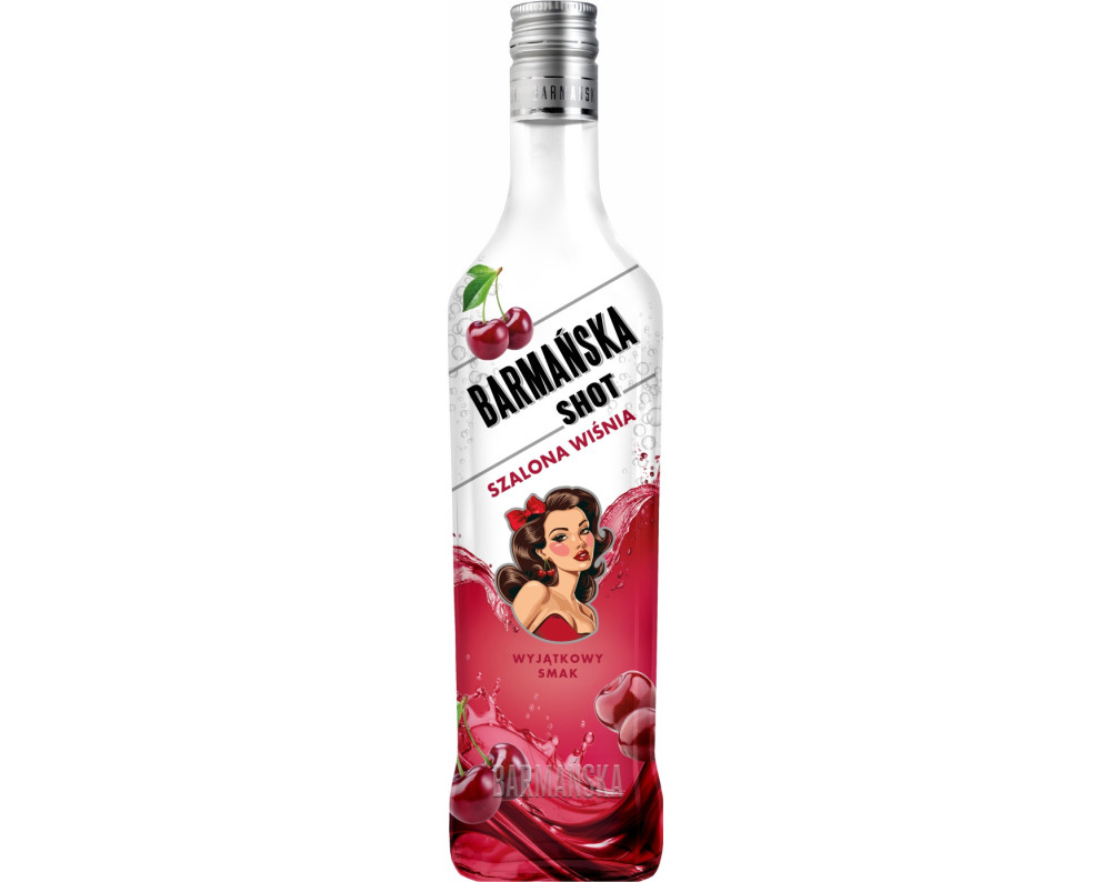 Barmańska Shot Szalona Wiśnia 14,5 % 0,5 Alk. Slee Barmańska Shot Szalona Wiśnia 14,5 % 0,5 Alk. Slee