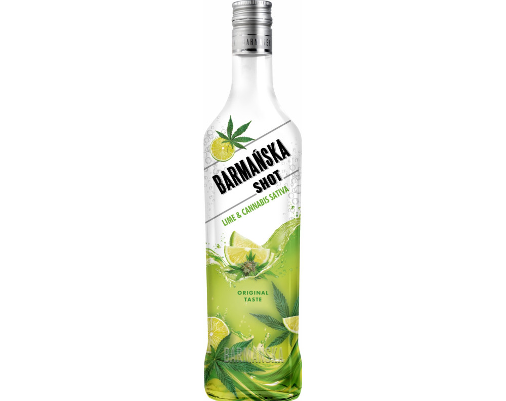 BARMAŃSKA SHOT Lime Cannabis Sativa 0,5L BARMAŃSKA SHOT Lime Cannabis Sativa 0,5L