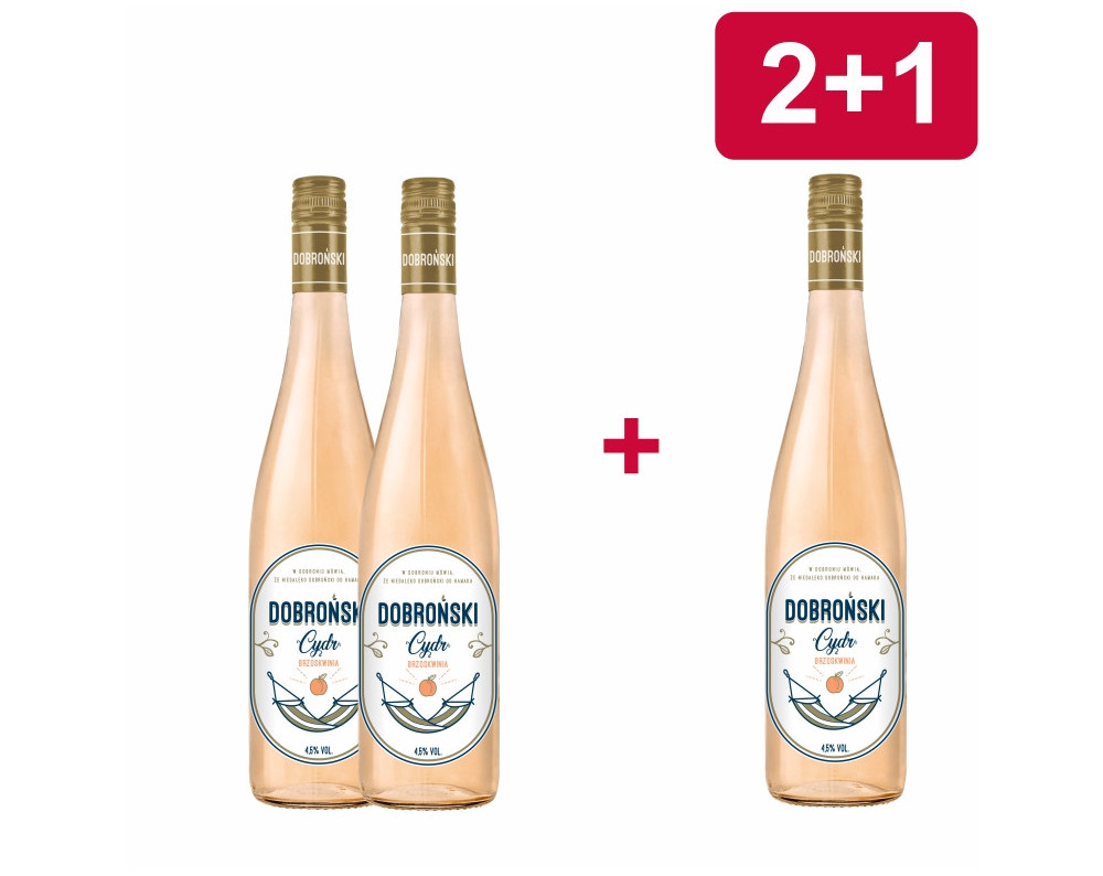 2+1 DOBROŃSKI CYDR BRZOSKWINIA